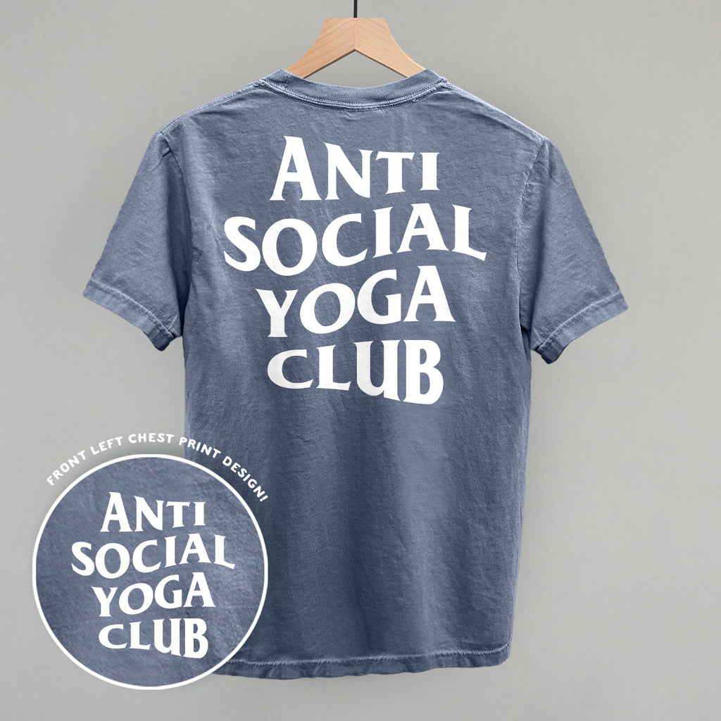 Anti Social Yoga Club (White) (Back Print) product image 3