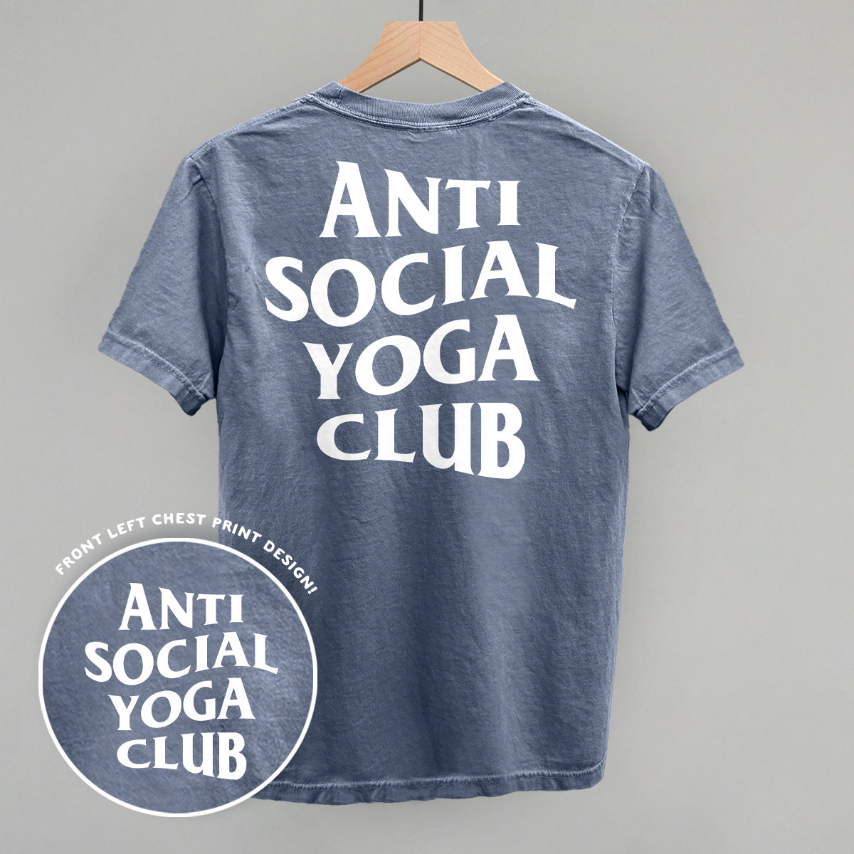 Anti Social Yoga Club (White) (Back Print) product image 3
