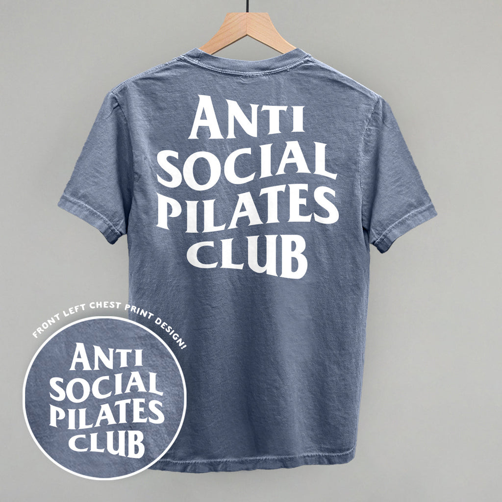 Anti Social Pilates Club (White) (Back Print) product image 3