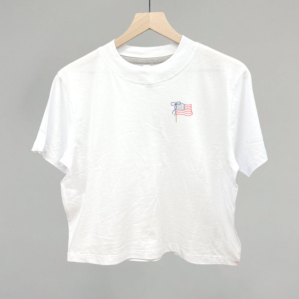 American Flag With Bow (Left Chest) product image 1