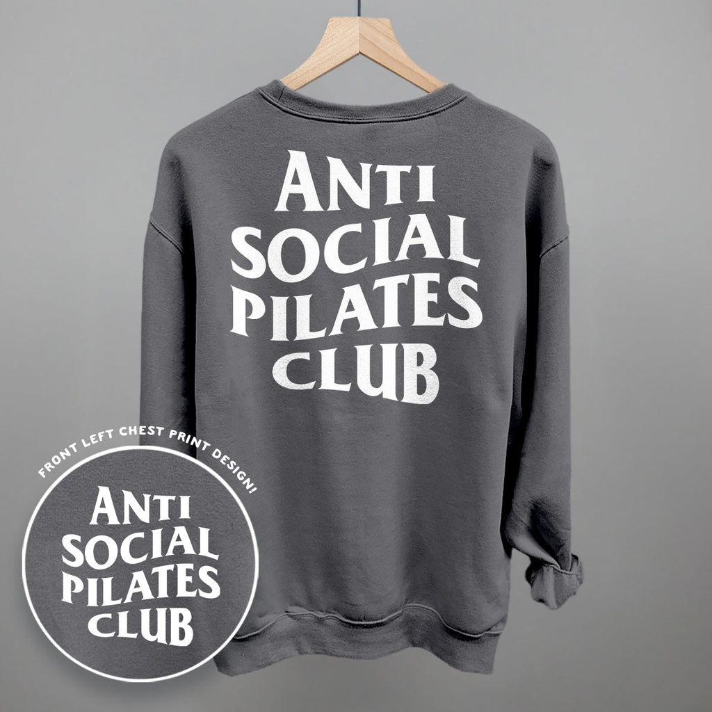 Anti Social Pilates Club (White) (Back Print) product image 9