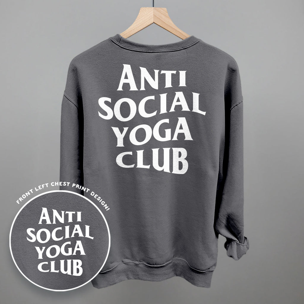 Anti Social Yoga Club (White) (Back Print) product image 9