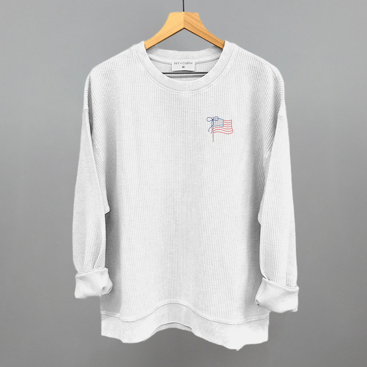 American Flag With Bow (Left Chest) product image 8