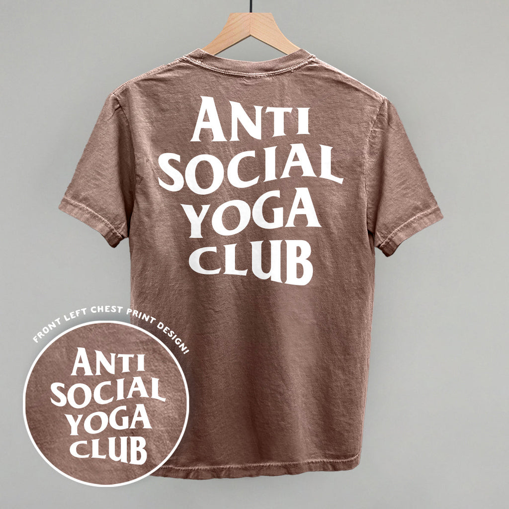 Anti Social Yoga Club (White) (Back Print) product image 5