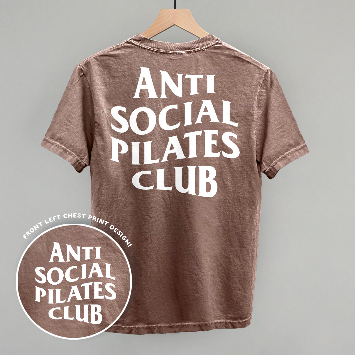 Anti Social Pilates Club (White) (Back Print) product image 5