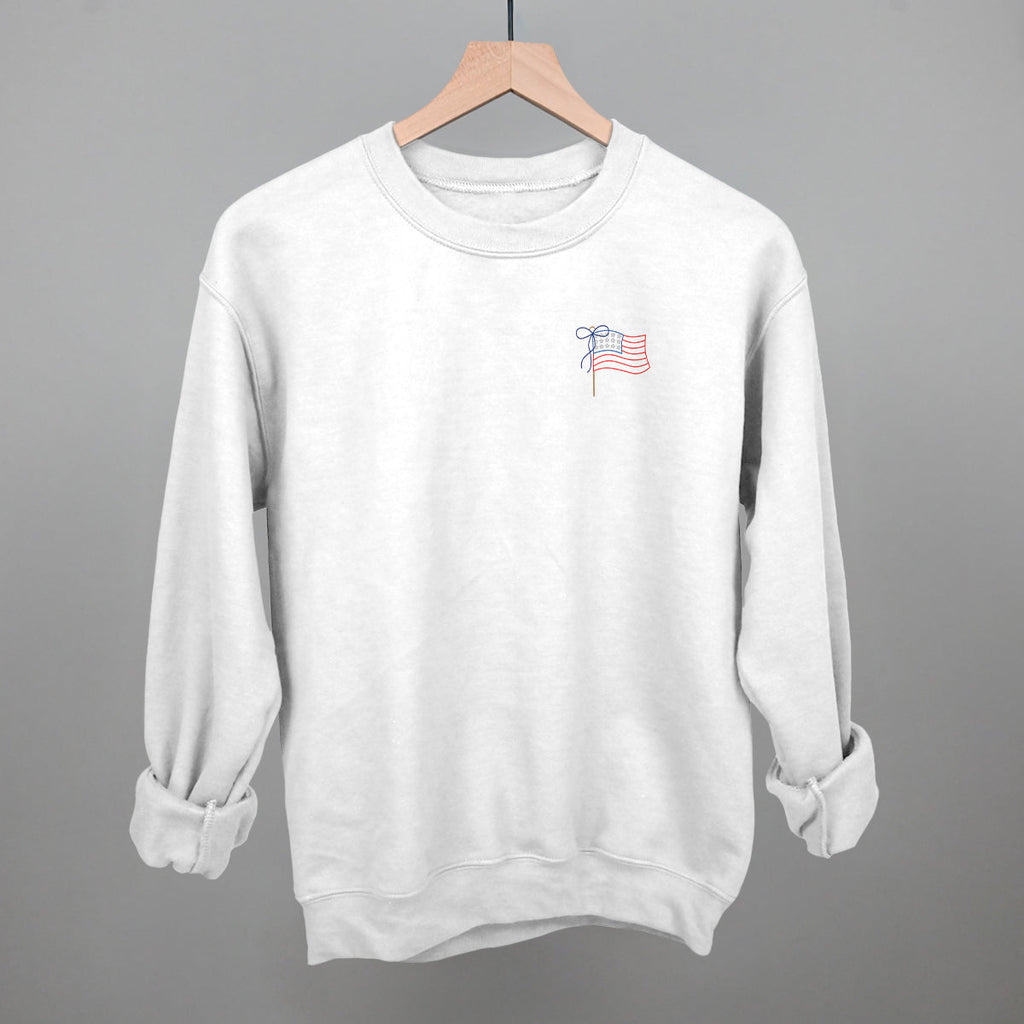 American Flag With Bow (Left Chest) product image 12