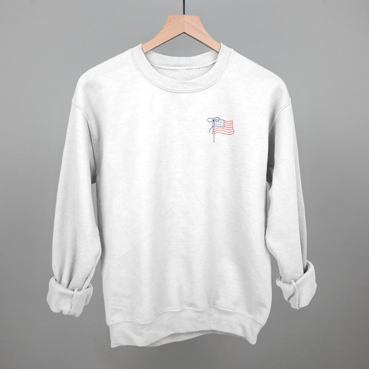 American Flag With Bow (Left Chest) product image 12
