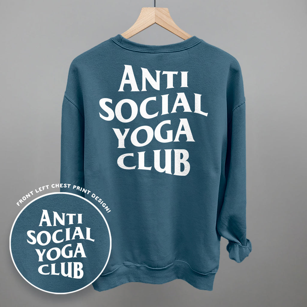 Anti Social Yoga Club (White) (Back Print) product image 10
