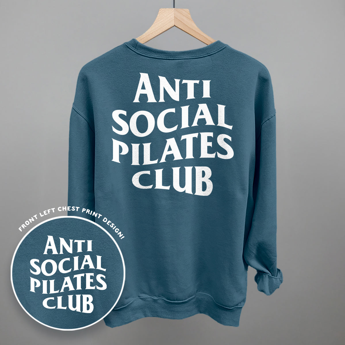 Anti Social Pilates Club (White) (Back Print) product image 10