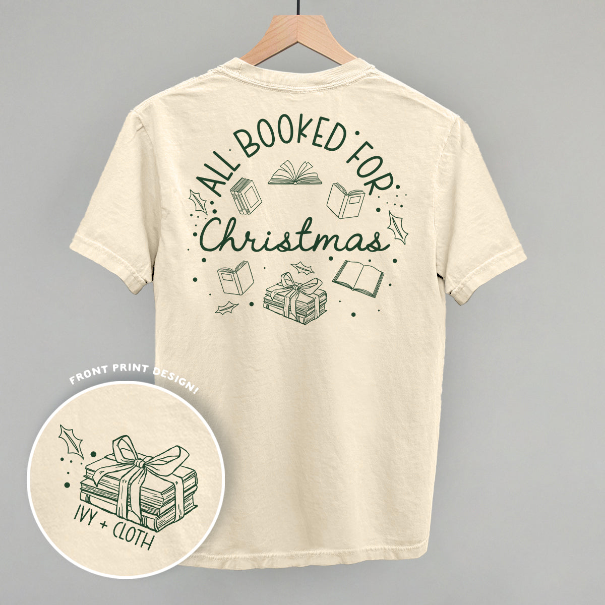 All Booked For Christmas Wreath (Back Print) product image 4