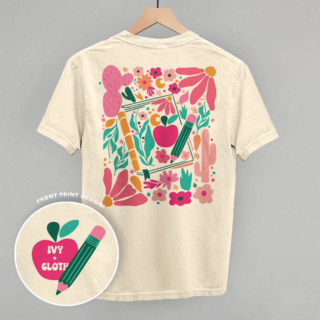 Abstract Floral Teacher Doodle (Back Print) product image 1