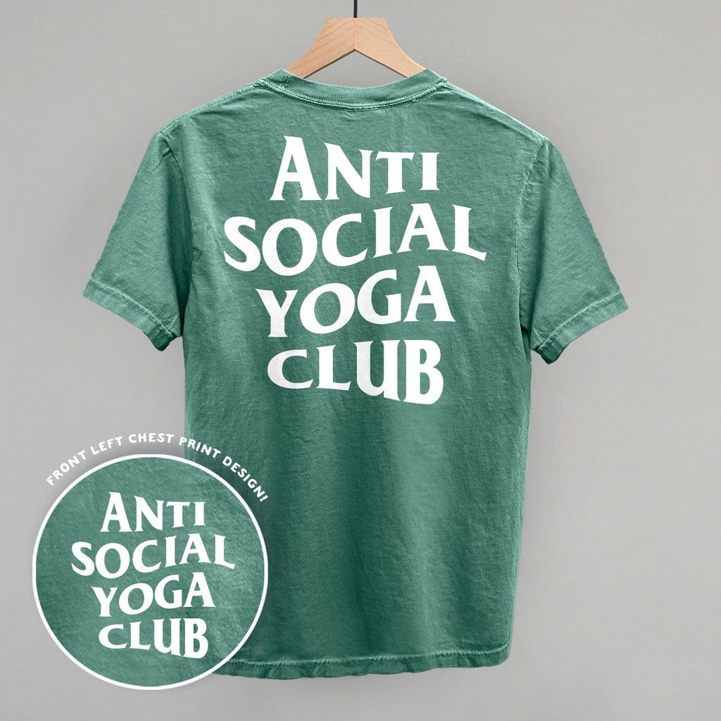 Anti Social Yoga Club (White) (Back Print) product image 6