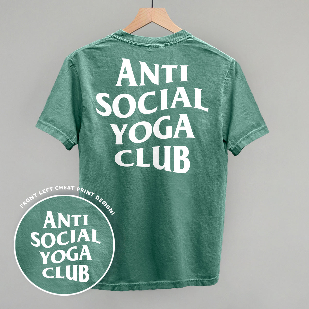 Anti Social Yoga Club (White) (Back Print) product image 6