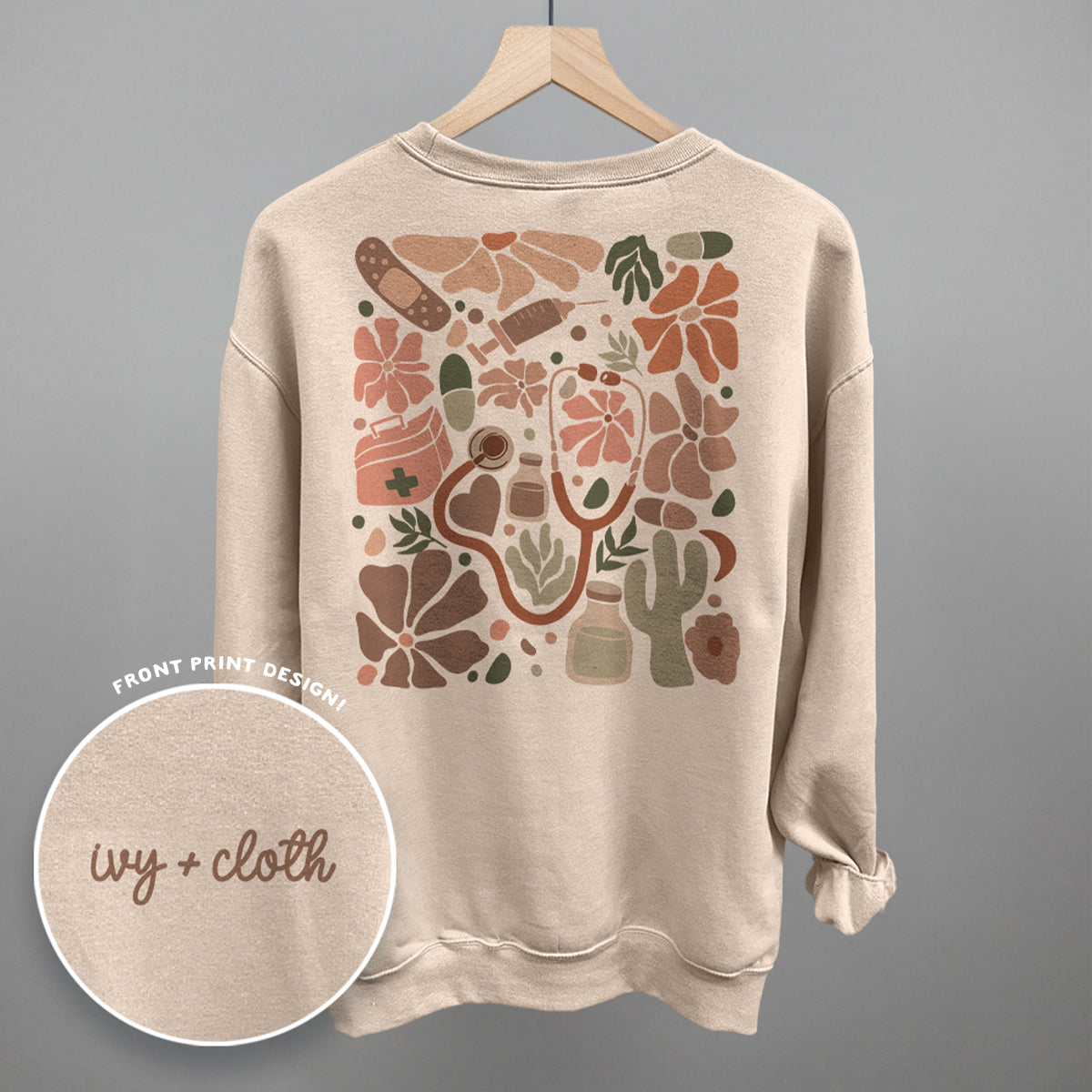 Abstract Neutral Nurse Doodle (Back Print) product image 4