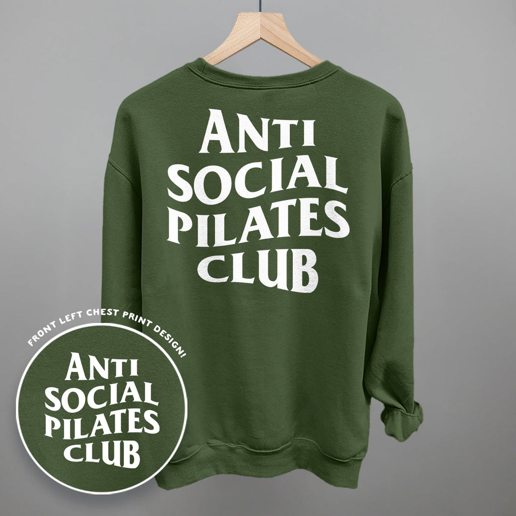 Anti Social Pilates Club (White) (Back Print) product image 11