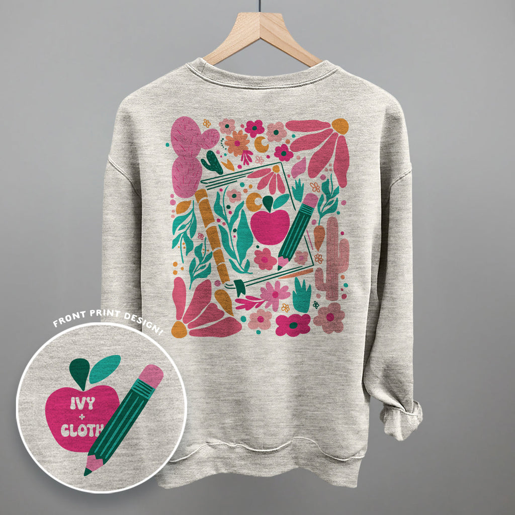 Abstract Floral Teacher Doodle (Back Print) product image 5