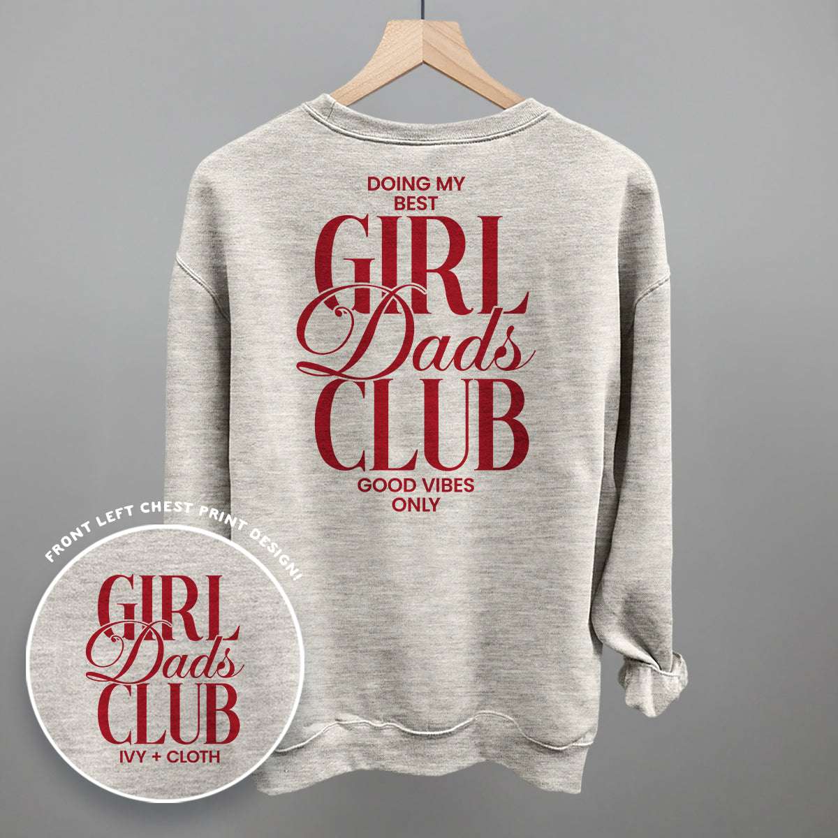 Girl Dads Club (Red) (Back Print) product image 3