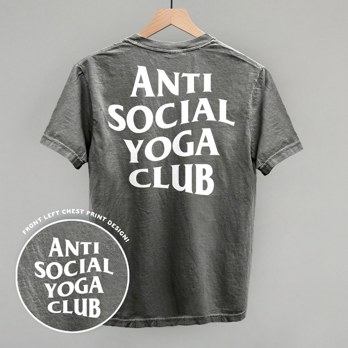 Anti Social Yoga Club (White) (Back Print) product image 7