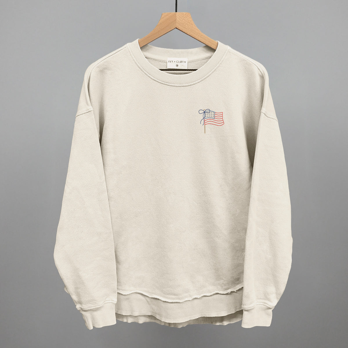 American Flag With Bow (Left Chest) product image 6