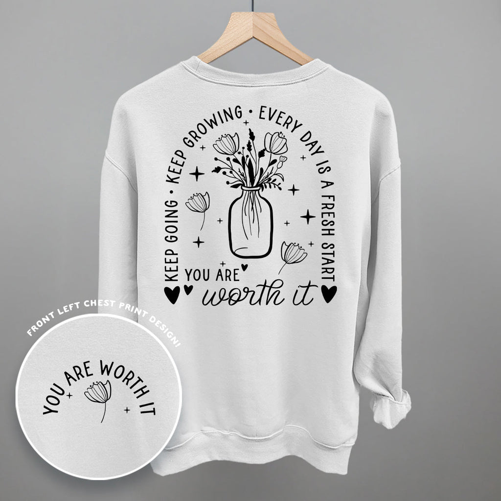 You Are Worth It Black Floral (Back Print) product image 10