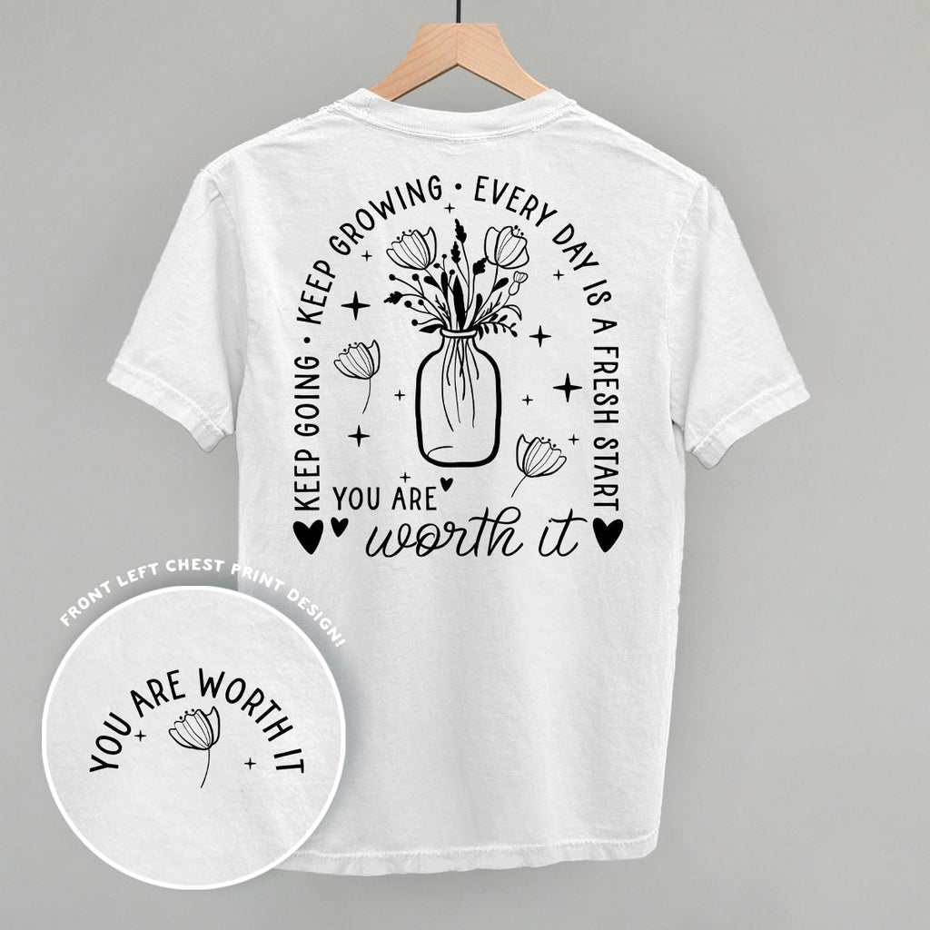 You Are Worth It Black Floral (Back Print) product image 6