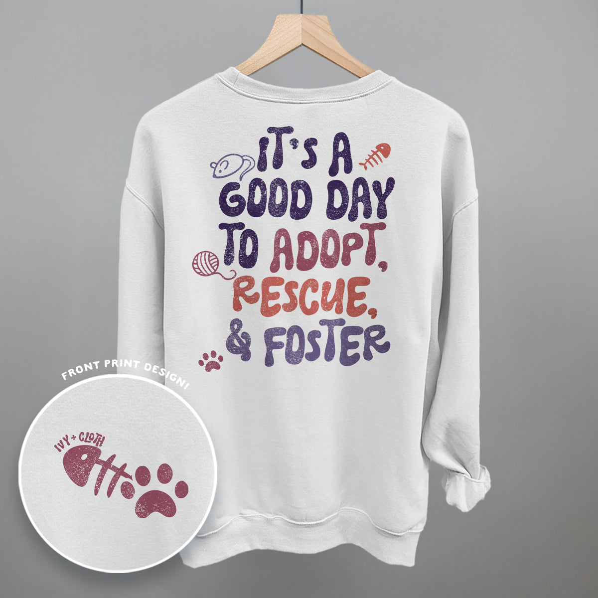 Adopt, Rescue, & Foster Cat (Back Print) product image 6