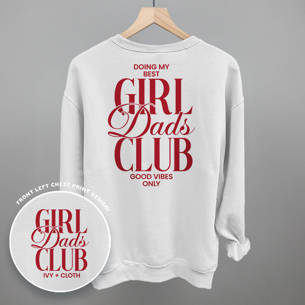 Girl Dads Club (Red) (Back Print) product image 4