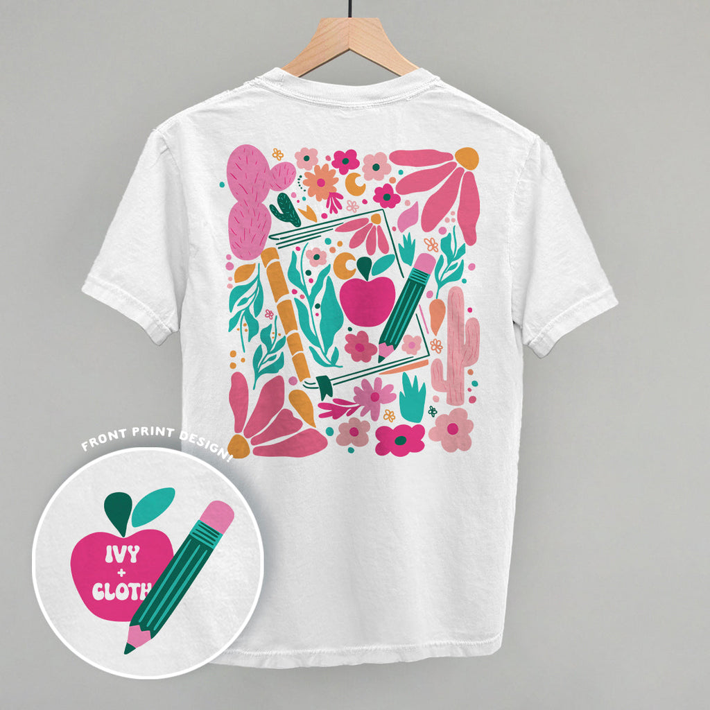 Abstract Floral Teacher Doodle (Back Print) product image 3