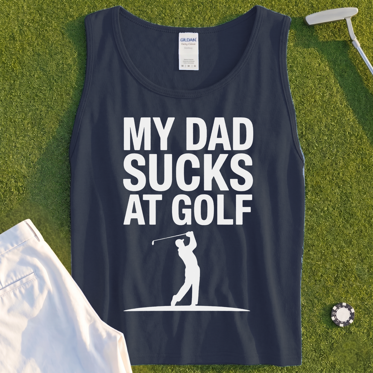 My Dad Sucks At Golf Tank