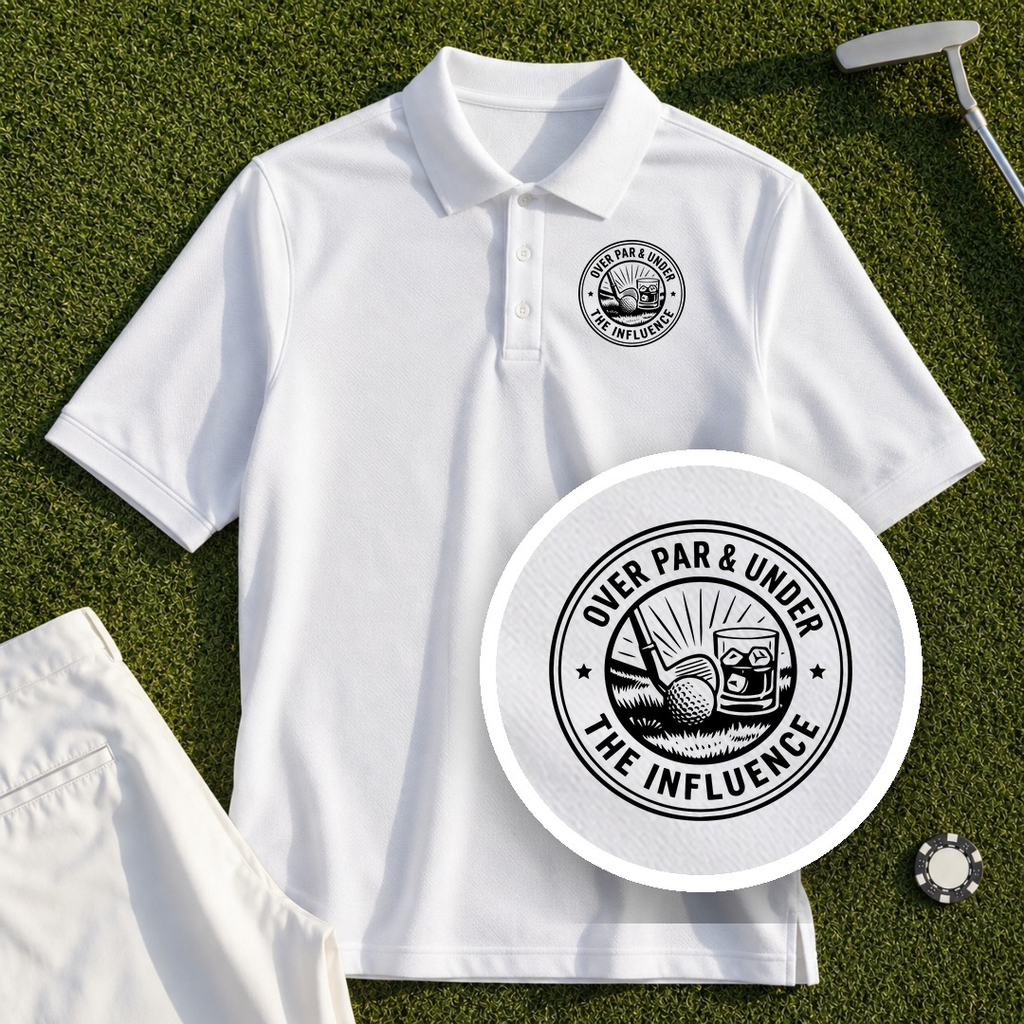 Over Par & Under The Influence Performance Polo