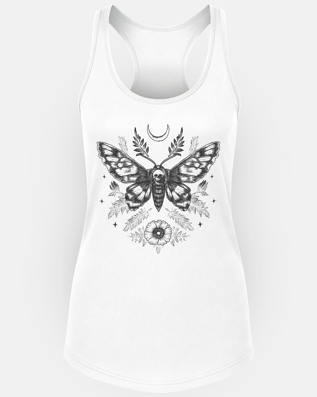Death’s Head Moth Floral Woman's Tank