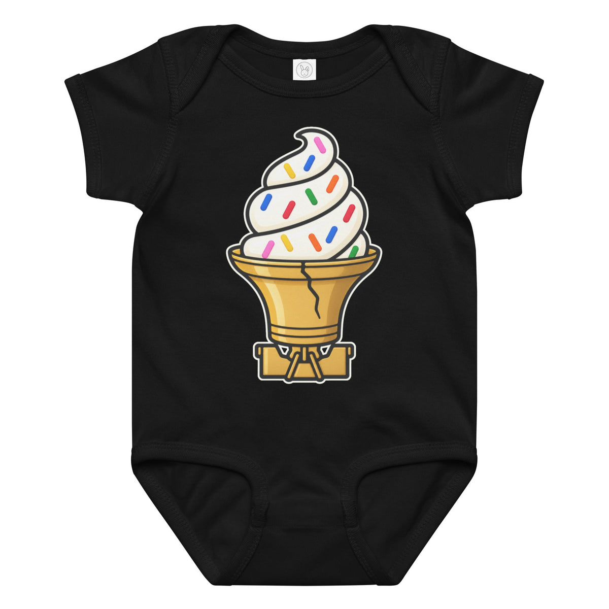 "Liberty Bell Ice Cream Cone with Jimmies" Baby Onesie