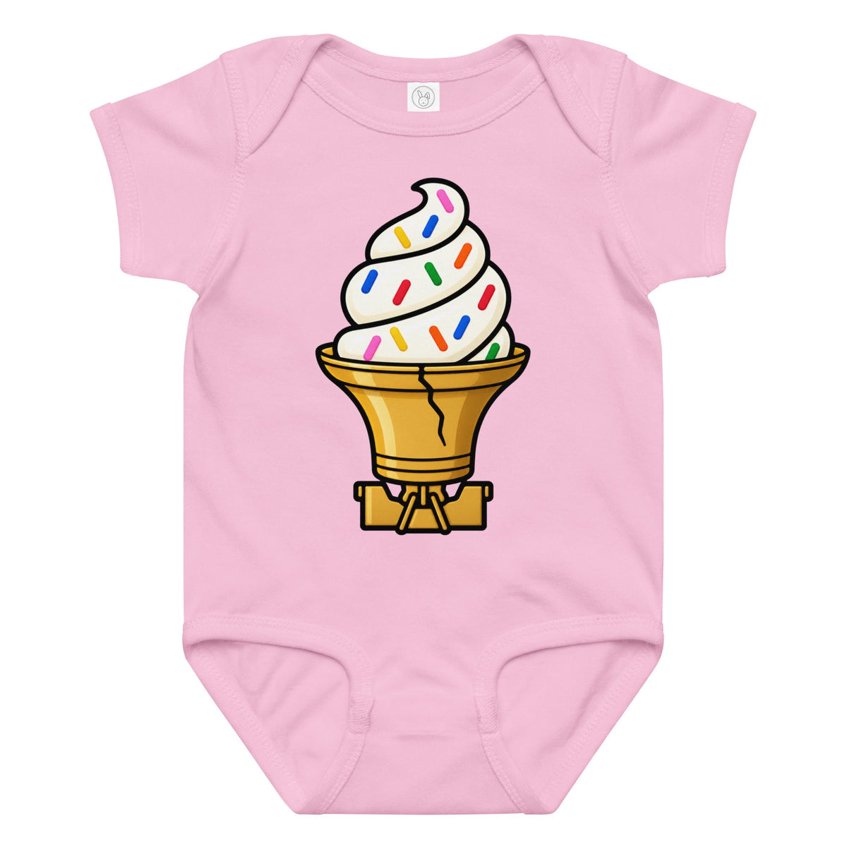 "Liberty Bell Ice Cream Cone with Jimmies" Baby Onesie