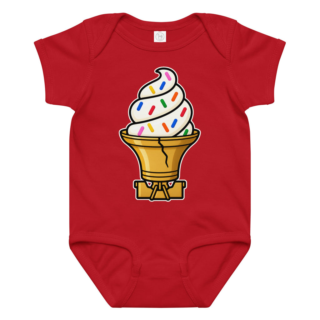 "Liberty Bell Ice Cream Cone with Jimmies" Baby Onesie