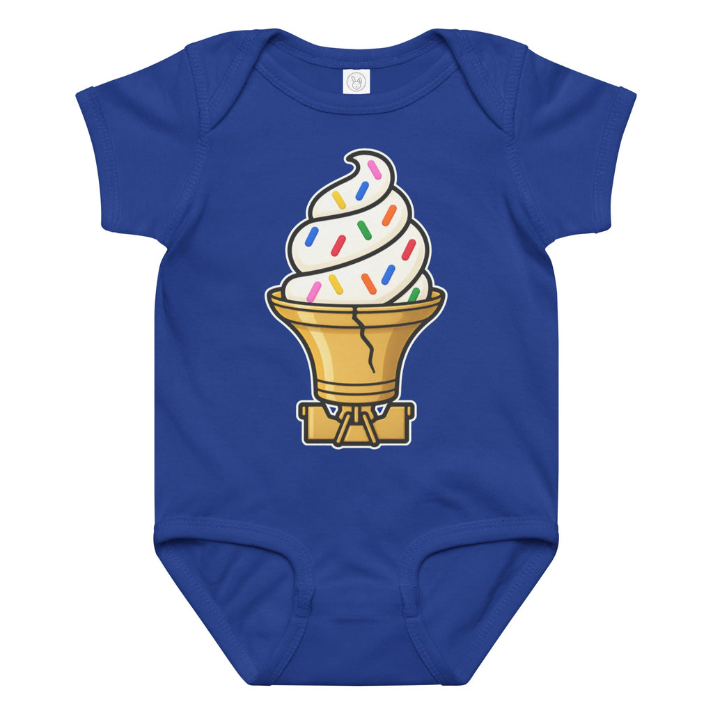 "Liberty Bell Ice Cream Cone with Jimmies" Baby Onesie