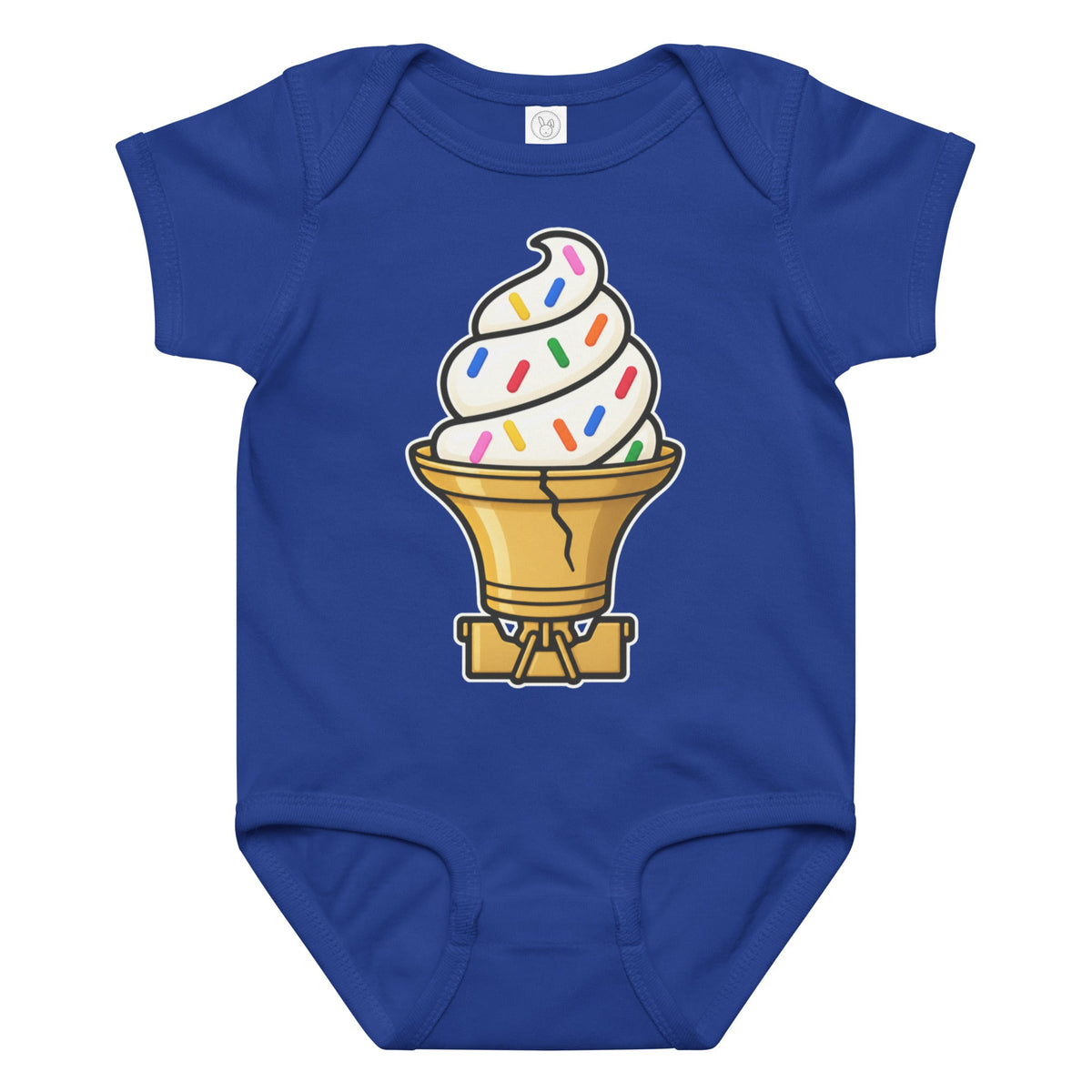 "Liberty Bell Ice Cream Cone with Jimmies" Baby Onesie