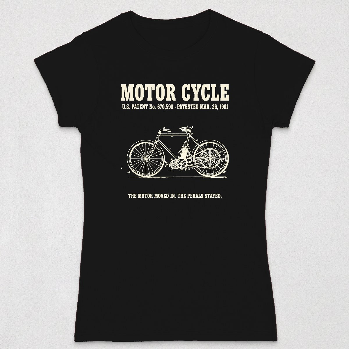 Motor Cycle 1901 Patent (WOMENS) product image 1