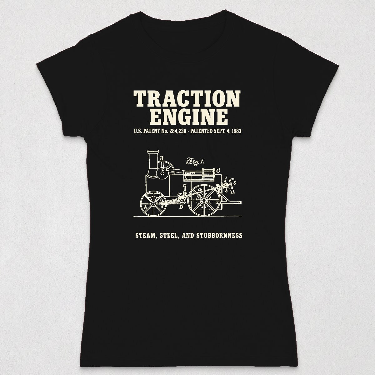 Traction Engine 1883 Patent (WOMENS) product image 1