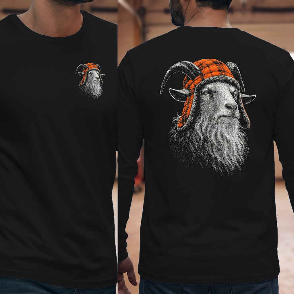 Goat Grandpa Trapper Long Sleeve Tee