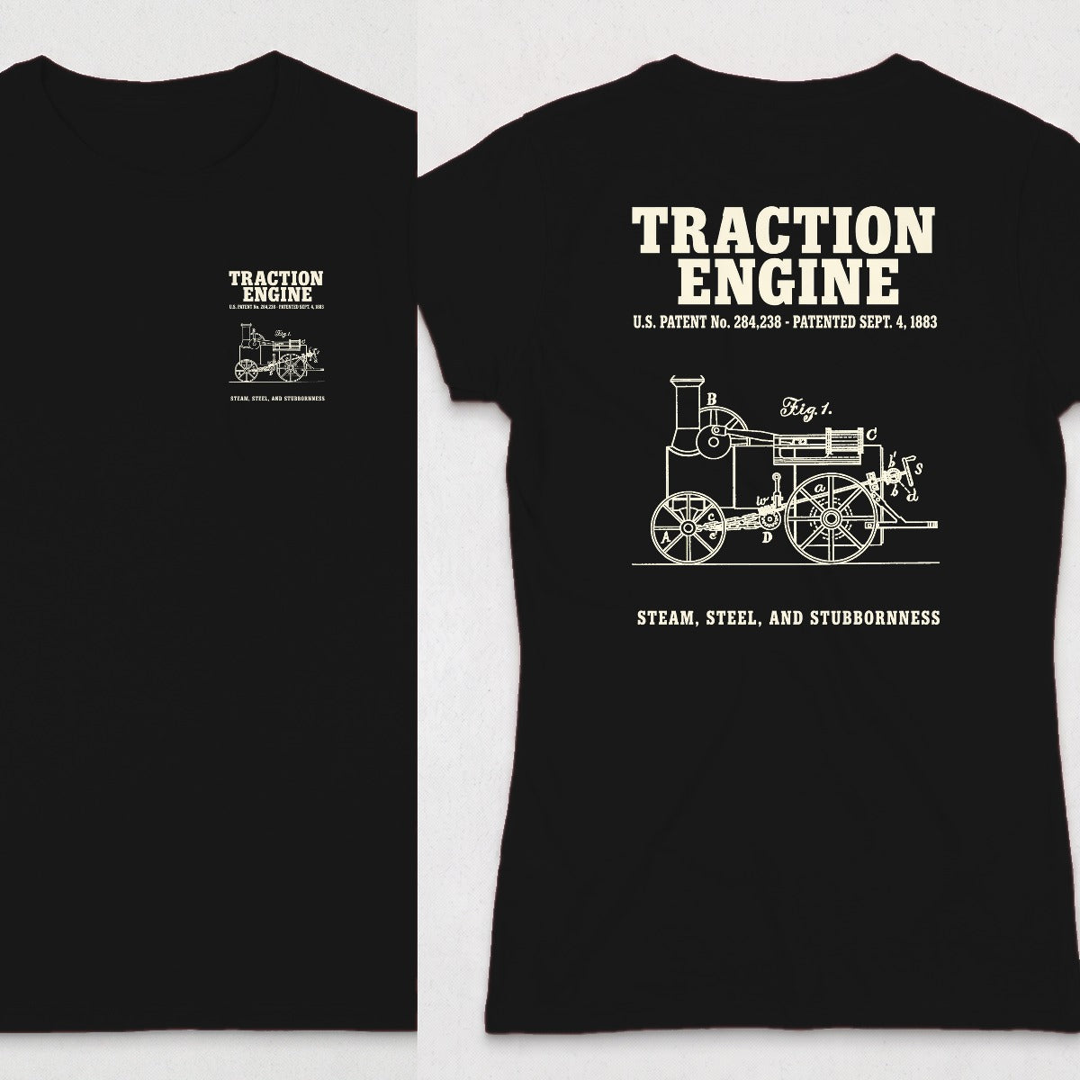 Traction Engine 1883 Patent (WOMENS) product image 2