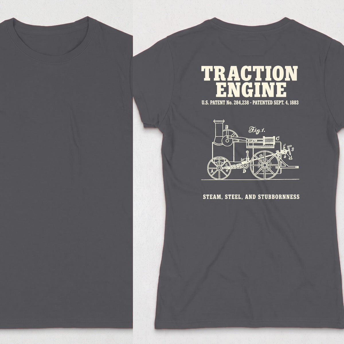 Traction Engine 1883 Patent (WOMENS) product image 9