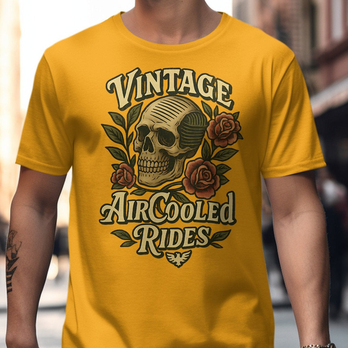 Vintage AirCooled Rides - Air Head Skull Tattoo