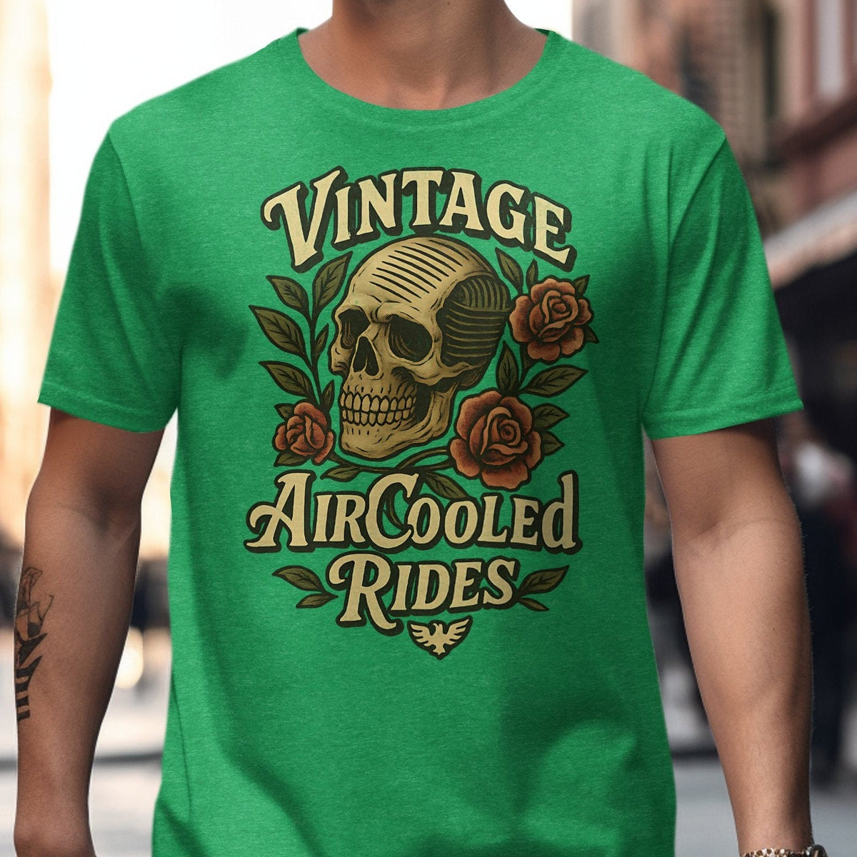 Vintage AirCooled Rides - Air Head Skull Tattoo