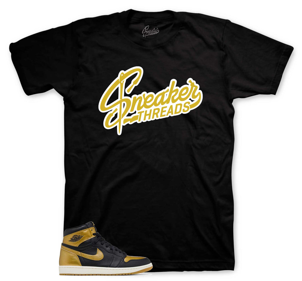 Retro 1 Black Gold ST Original Shirt