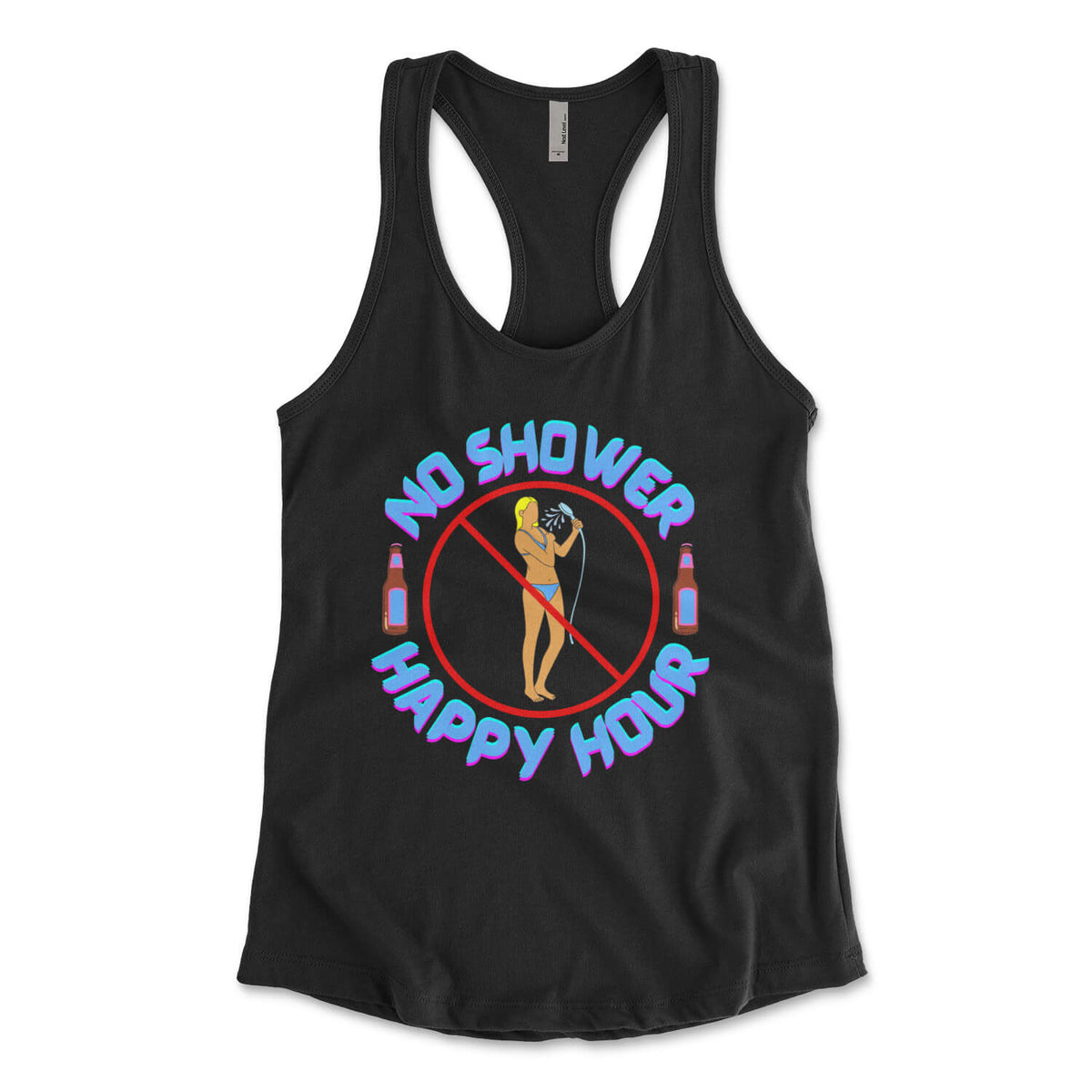 "No Shower Happy Hour" Women's Tank Top