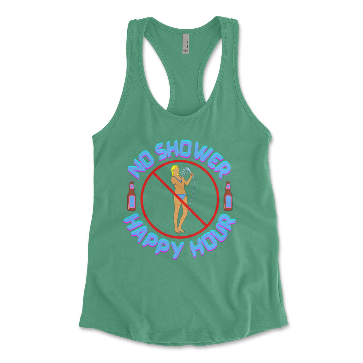 "No Shower Happy Hour" Women's Tank Top