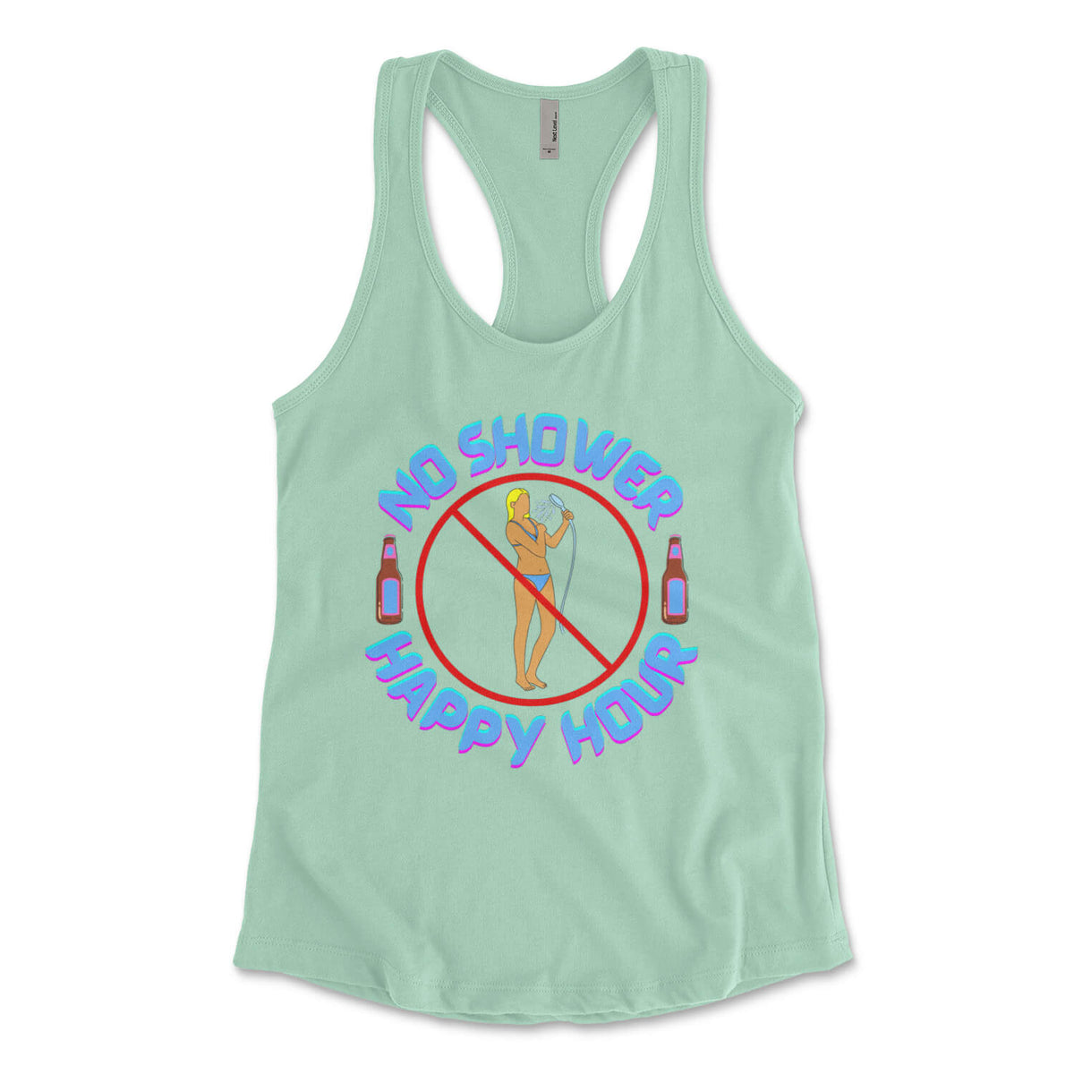 "No Shower Happy Hour" Women's Tank Top