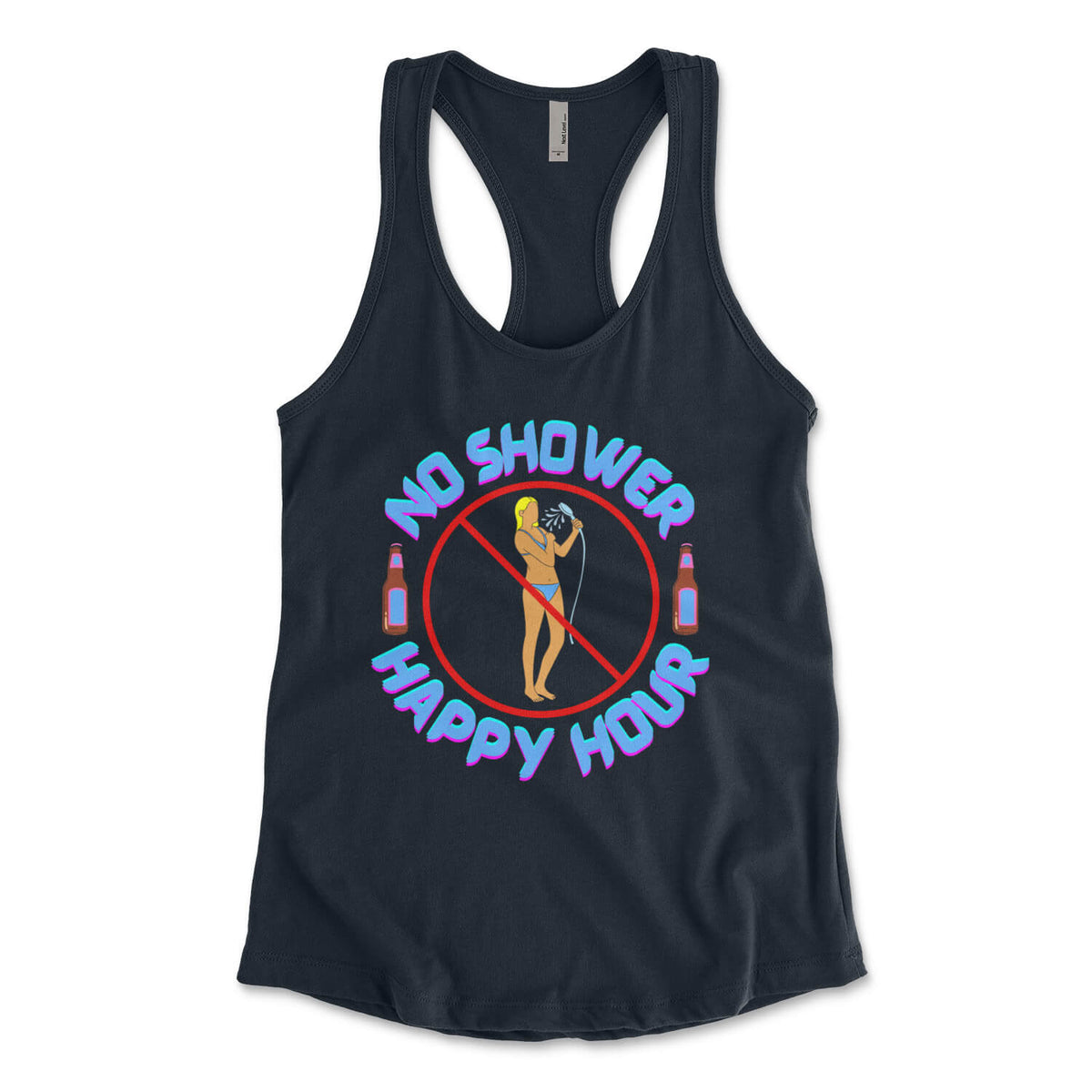 "No Shower Happy Hour" Women's Tank Top