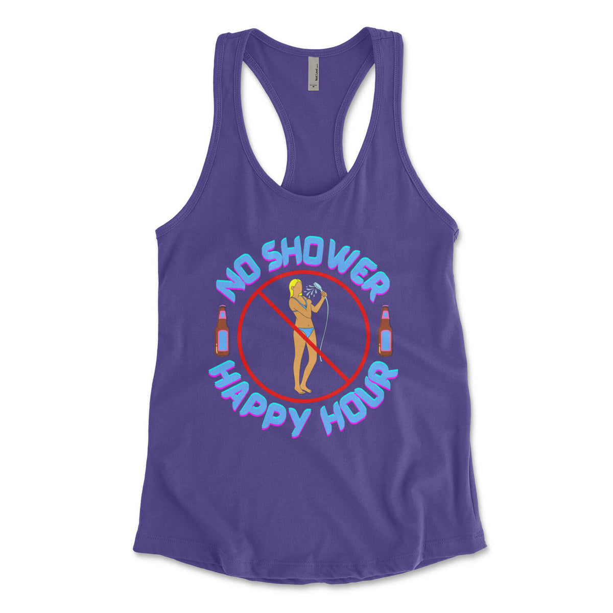 "No Shower Happy Hour" Women's Tank Top