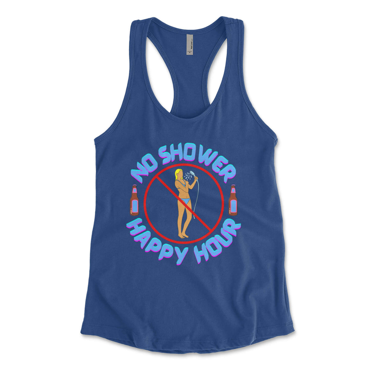 "No Shower Happy Hour" Women's Tank Top